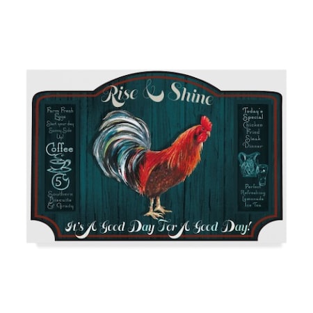 Sher Sester 'A Good Day Sign Blue Wood' Canvas Art,22x32